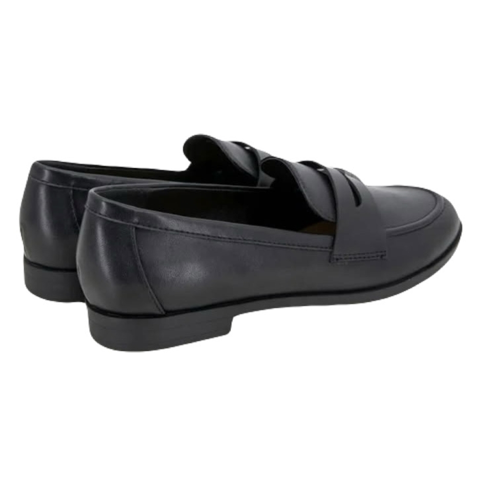 Kensie Ladies Penny Black Loafers - Picture 2 of 6